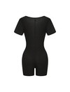 Square Neck Short Sleeve Jumpsuit