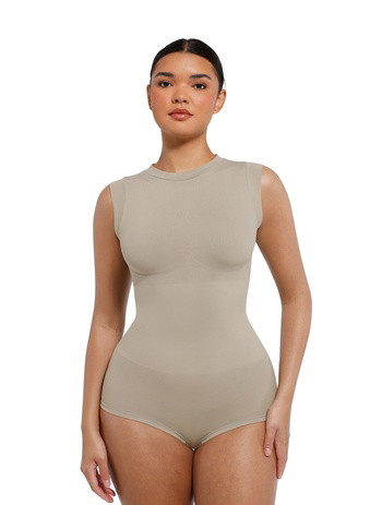 High Neck Sleeveless Bodysuit