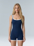 Outlined Ribbed Bodysuit