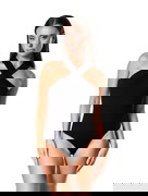 Crossover Halter Shapewear Bodysuit