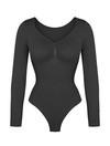 Long Sleeve Ruched Bodysuit