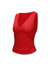 V-Neck Ruched Top