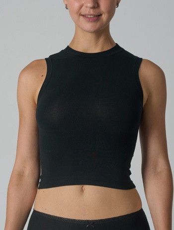 Cotton High Neck Top