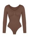 Long Sleeve Ruched Bodysuit