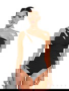 Cut-Out One-Shoulder Shapewear Swimsuit