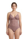 Sheer Laced V-neck Bodysuit