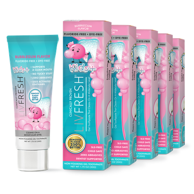 LIVFRESH Kids+ Bubble Gum - 5 Pack (Subscription)