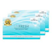 LIVFRESH Coconut Whitening Strips - 3 Pack (Subscription)