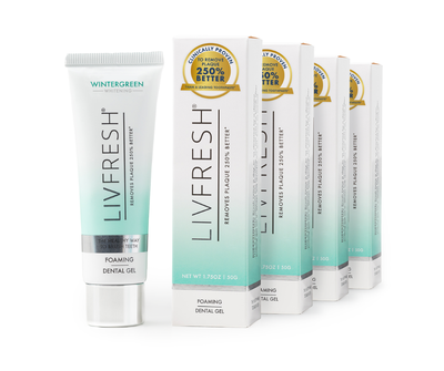 LIVFRESH Wintergreen Gel Toothpaste - 4 Pack - FERMAT