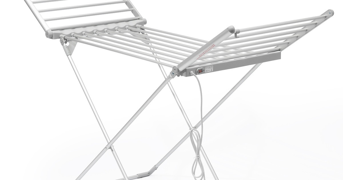 Maas & Bath Heated Drying Rack: Quiet, Foldable, Fabric-Friendly | Maas ...