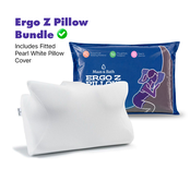 Maas & Bath Ergo Z Pillow & Fitted Pillow Cover Bundle