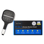 Maas & Bath 8 in 1 Chrome Shower Head