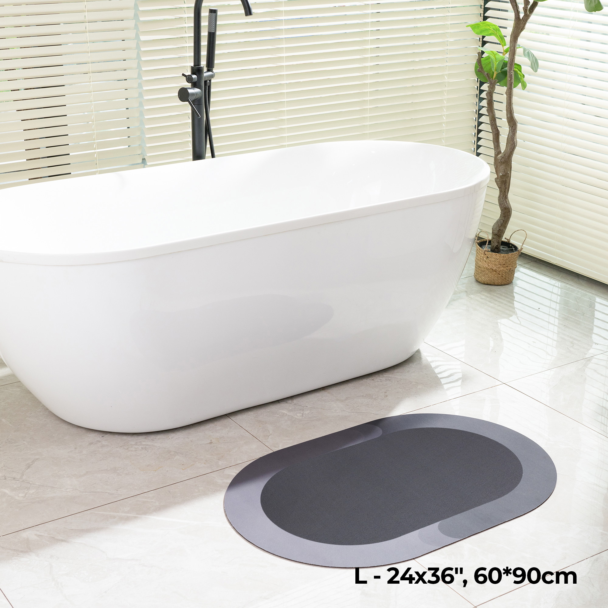 Maas & Bath SecureMat – Absorbent, Non-Slip, and Easy to Clean
