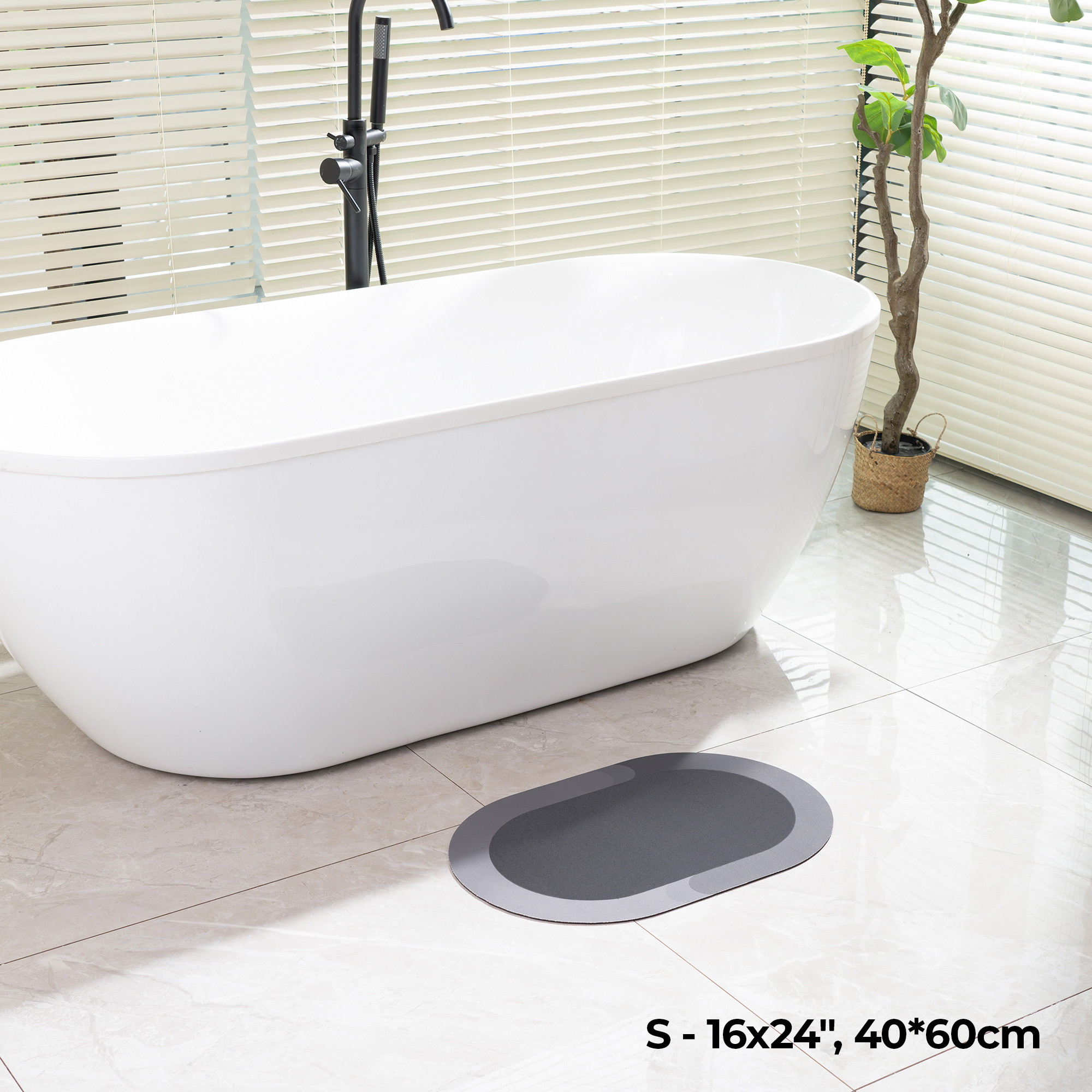 Maas & Bath SecureMat – Absorbent, Non-Slip, and Easy to Clean