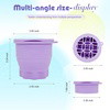 Faltbare Silikon-Pinselreinigungsmatte mit Organizer