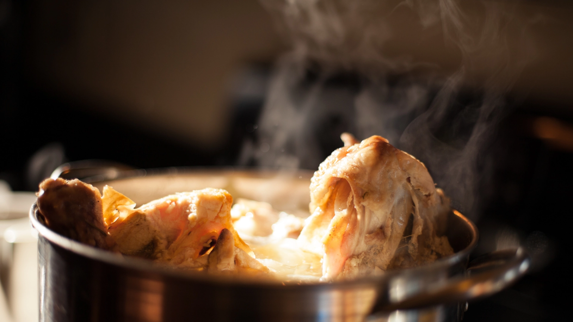 boiled chicken