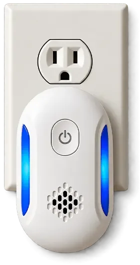 Nixo pest repeller plugged into a wall outlet