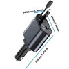 UltraCharge - Fast Car Charger with Retractable Cable