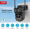 ClearVision 4K PTZ Camera – Dual Lens, 8MP WiFi Surveillance