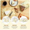 Reusable Beeswax Wraps for Food (3-pack)