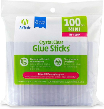 100 Mini Hot Glue Sticks Pack