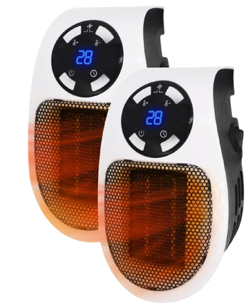 2x Wall Plug Heaters