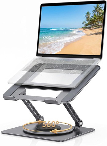 Adjustable 360-rotating Laptop & Monitor Stand