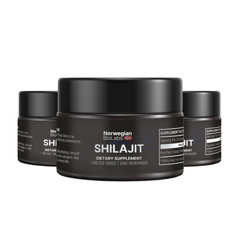 3x Norwegian BioLabs Shilajit | 44% Discount Ships Every 3 Months