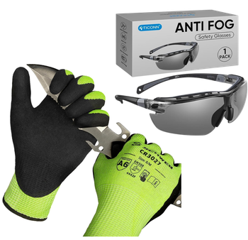 Protective Glasses & Anti-Cut Gloves