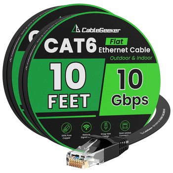 Flat Ethernet Cable 2pack