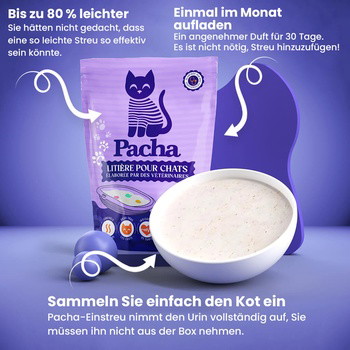 Pacha™ 12 Katzen (alle 4 Wochen) - 12 Beutel alle 4 Wochen