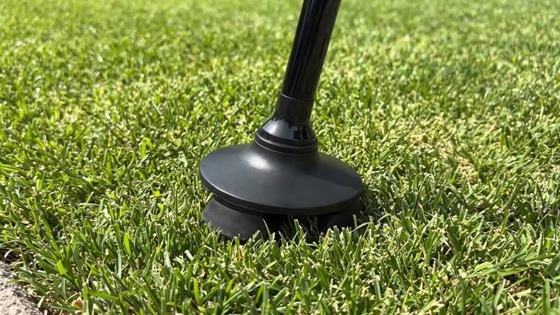 The Ready Walker all-terrain base on grass, curb and pavement