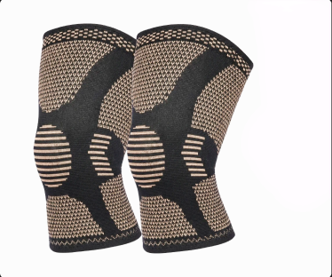 Knee compression sleeve pair
