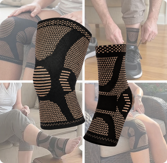 RelievCore sleeve technology collage