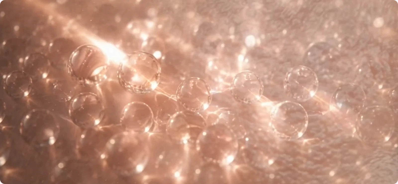 Macro shot of light scattering through optical diffuser particles