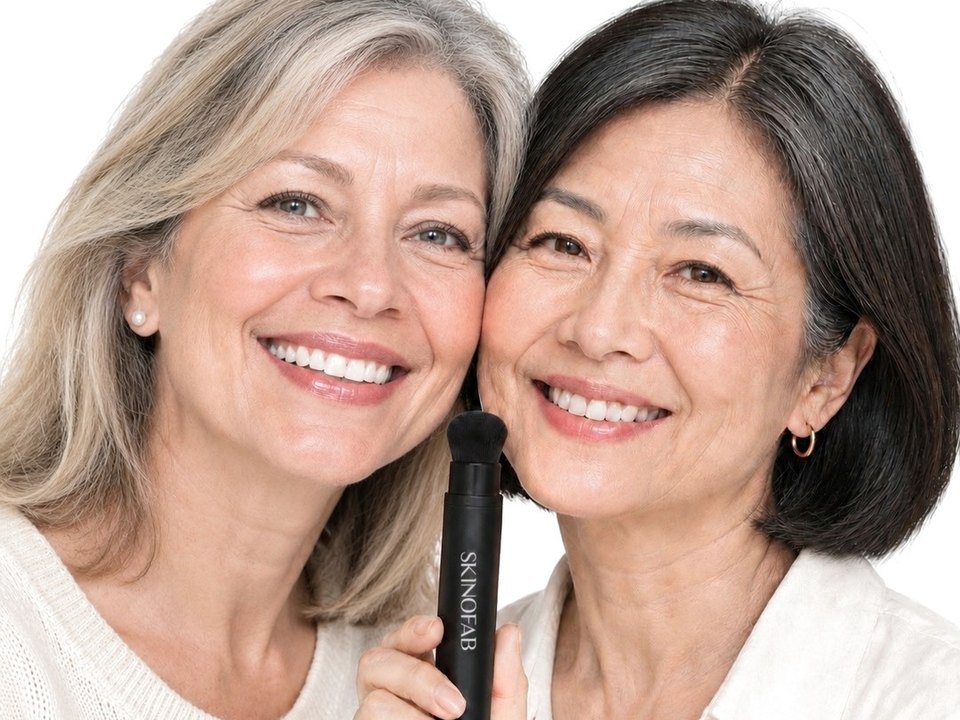 Two women in their fifties and sixties with the stick