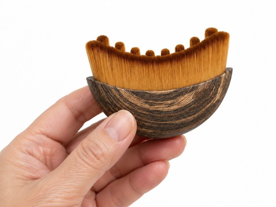 The Lymphatic Brush in hand