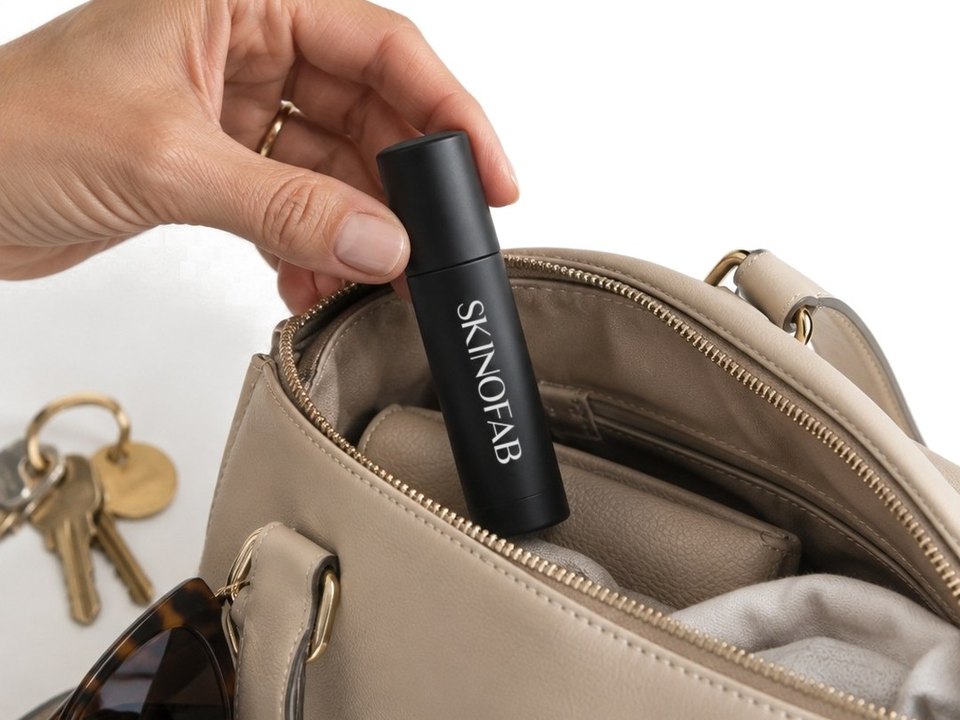 The balm taken out of a handbag
