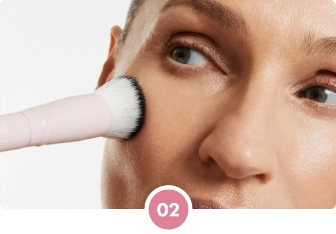Step 2 - Gently Blend Into Your Skin