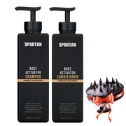 SPARTAN™ - Root Activator Shampoo + Conditioner + FREE Scalp Brush