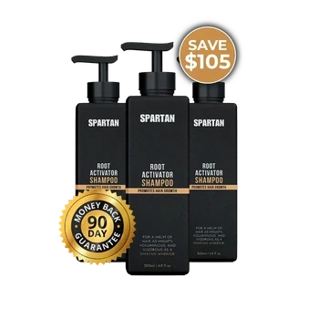 3x Spartan™ Root Activator Shampoo(ot)