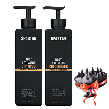 SPARTAN™ - Root Activator Shampoo + Conditioner + FREE Scalp Brush