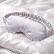 Silver Silk Eye Mask