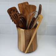 360° Wooden Utensil Caddy