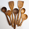 7 Piece Teak Utensil Set + Caddy Bundle