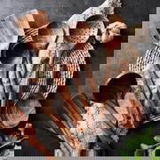 Teak Wooden Utensil Set