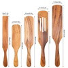 Teak Spurtle Spatula Set - The Perfect Partner for Cast Iron Cookware