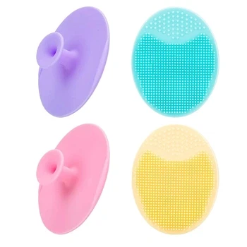 4-Pack Silicone Facial Cleansing Scrubbers
