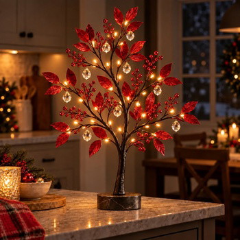 Crimson Crystal Glow Tree - BC ID: 1082