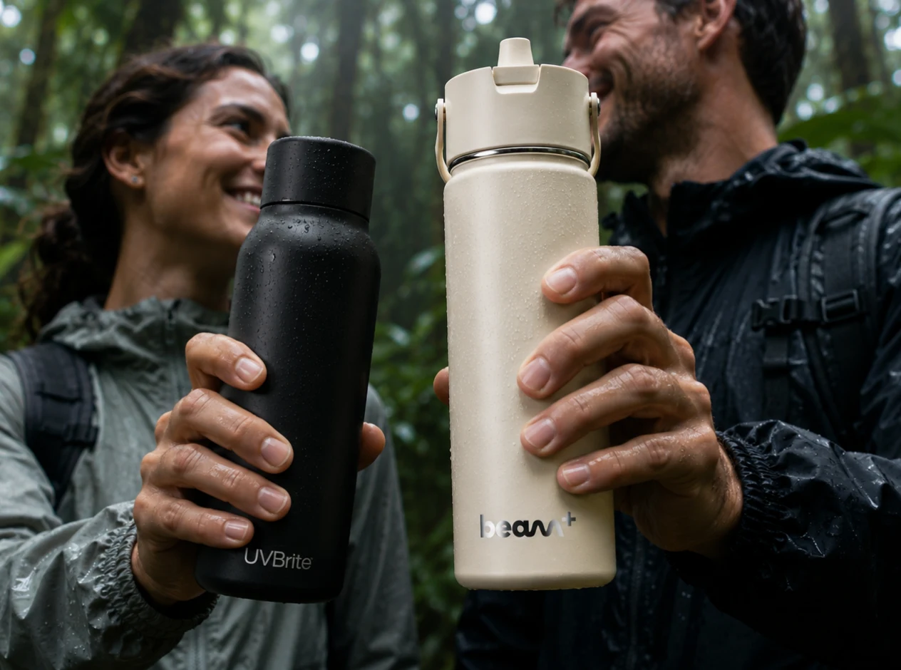 Go bottle used outdoors